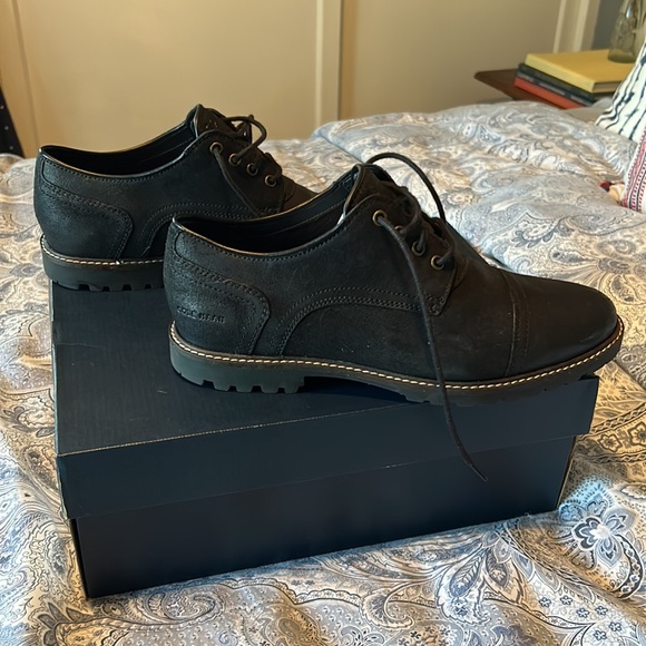 Cole Haan Black leather lace up Nathan Cap Oxford - Picture 5 of 7